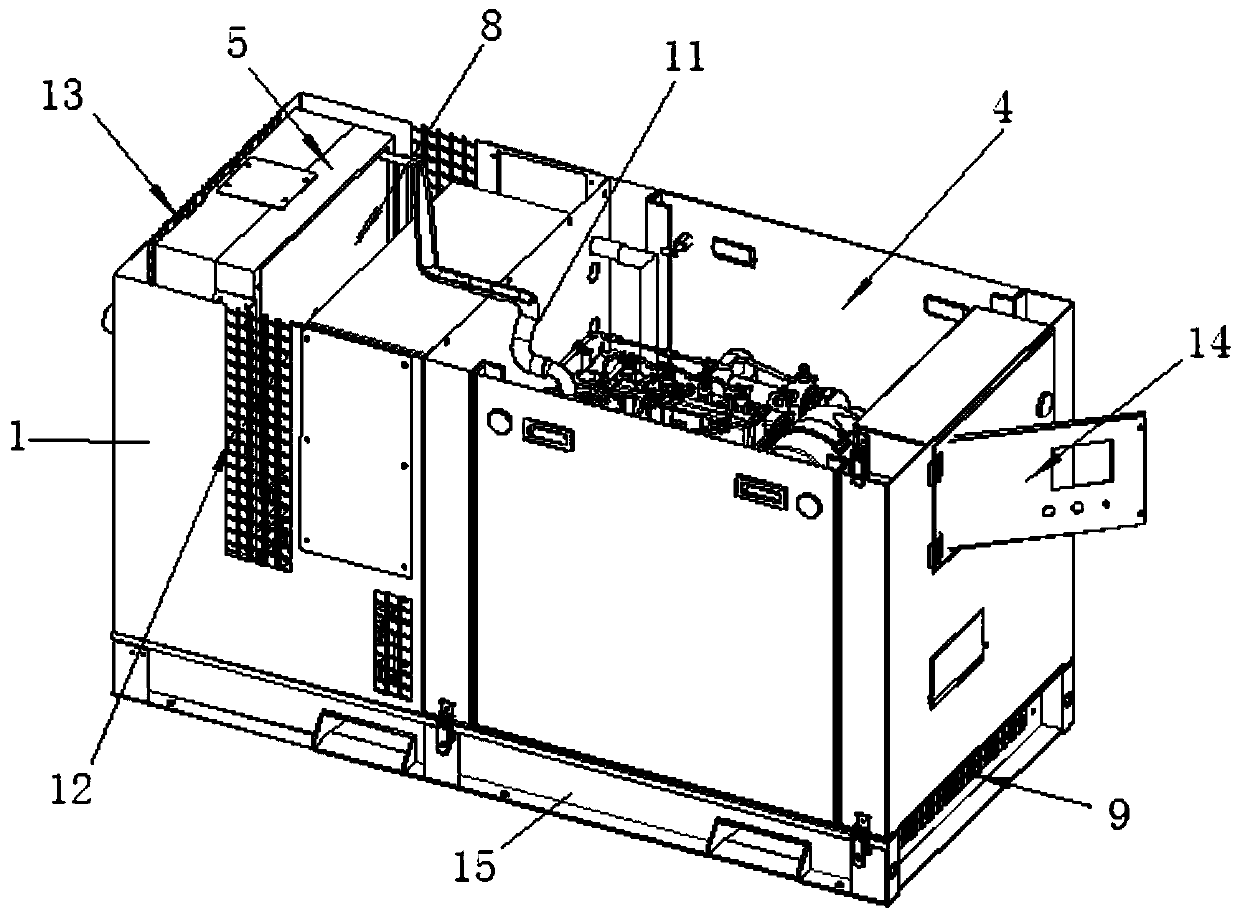 Low-noise generator set box