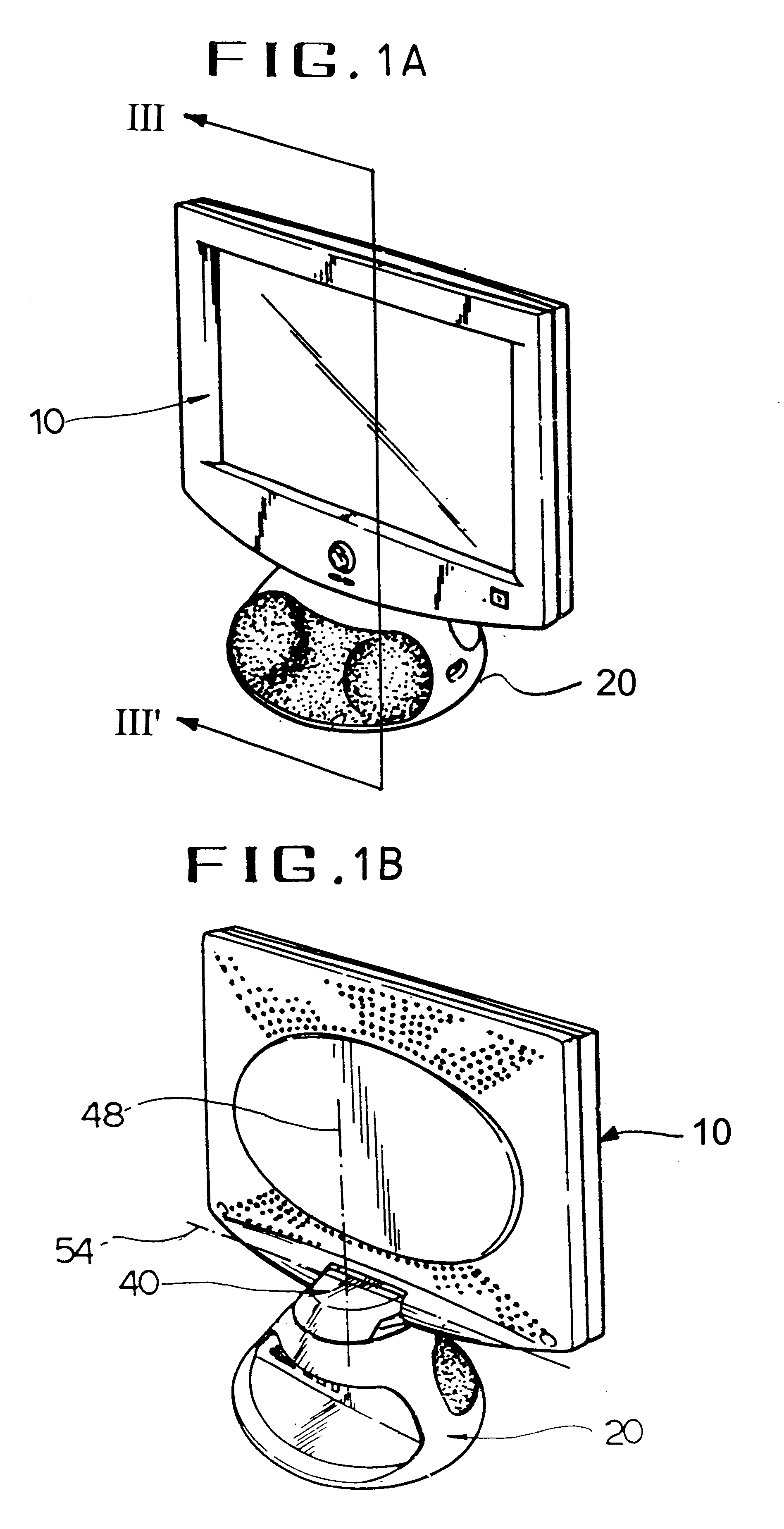 Flat-panel display apparatus having stand unit with cable passing through hinge shaft