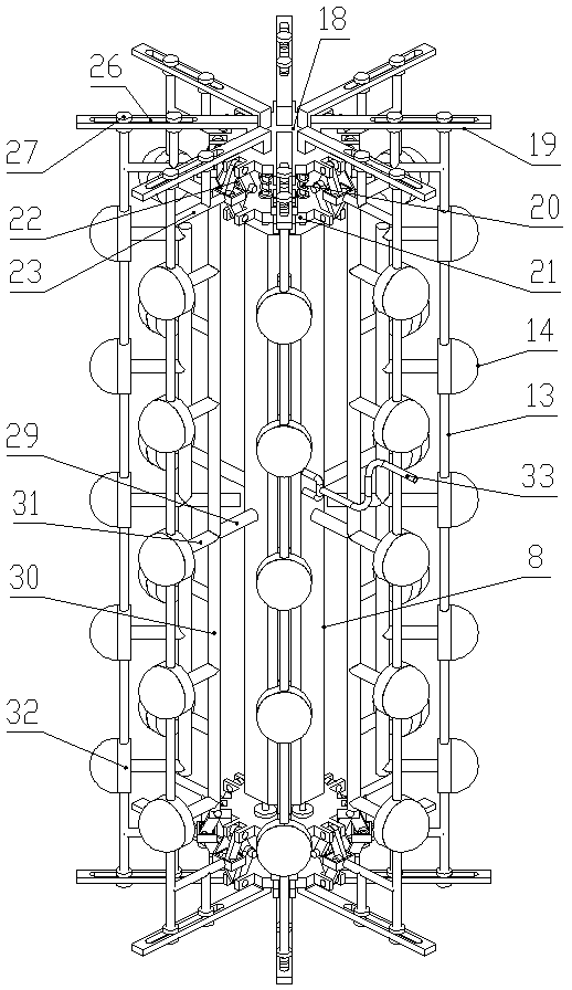 Distributed airbag pressure self-adjusting coalbed methane collecting device