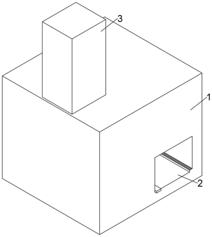 Protective film fixed-distance section cutting device for highway bridge engineering