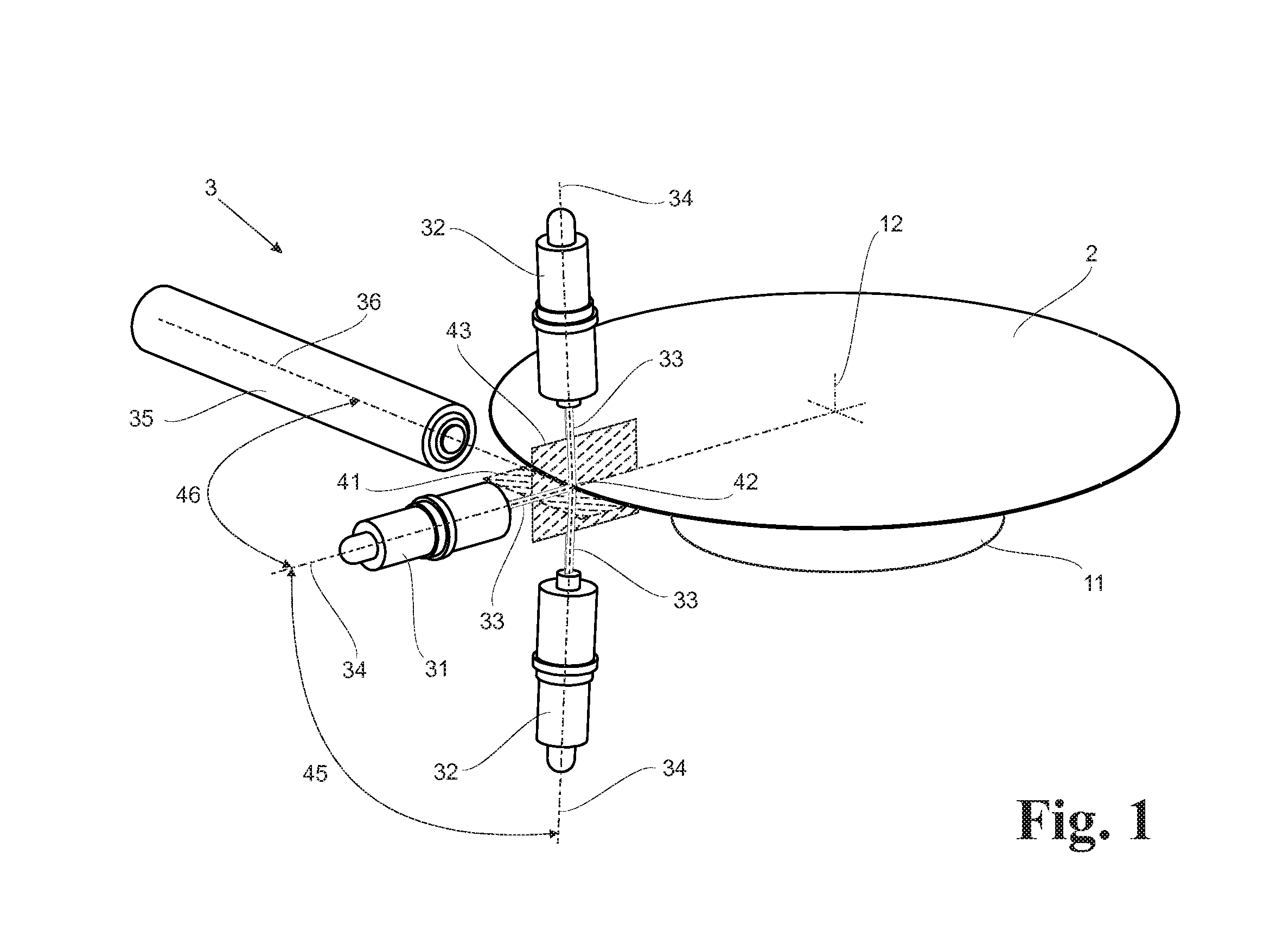 Device for Noncontact Determination of Edge Profile at a Thin Disk-Shaped Object
