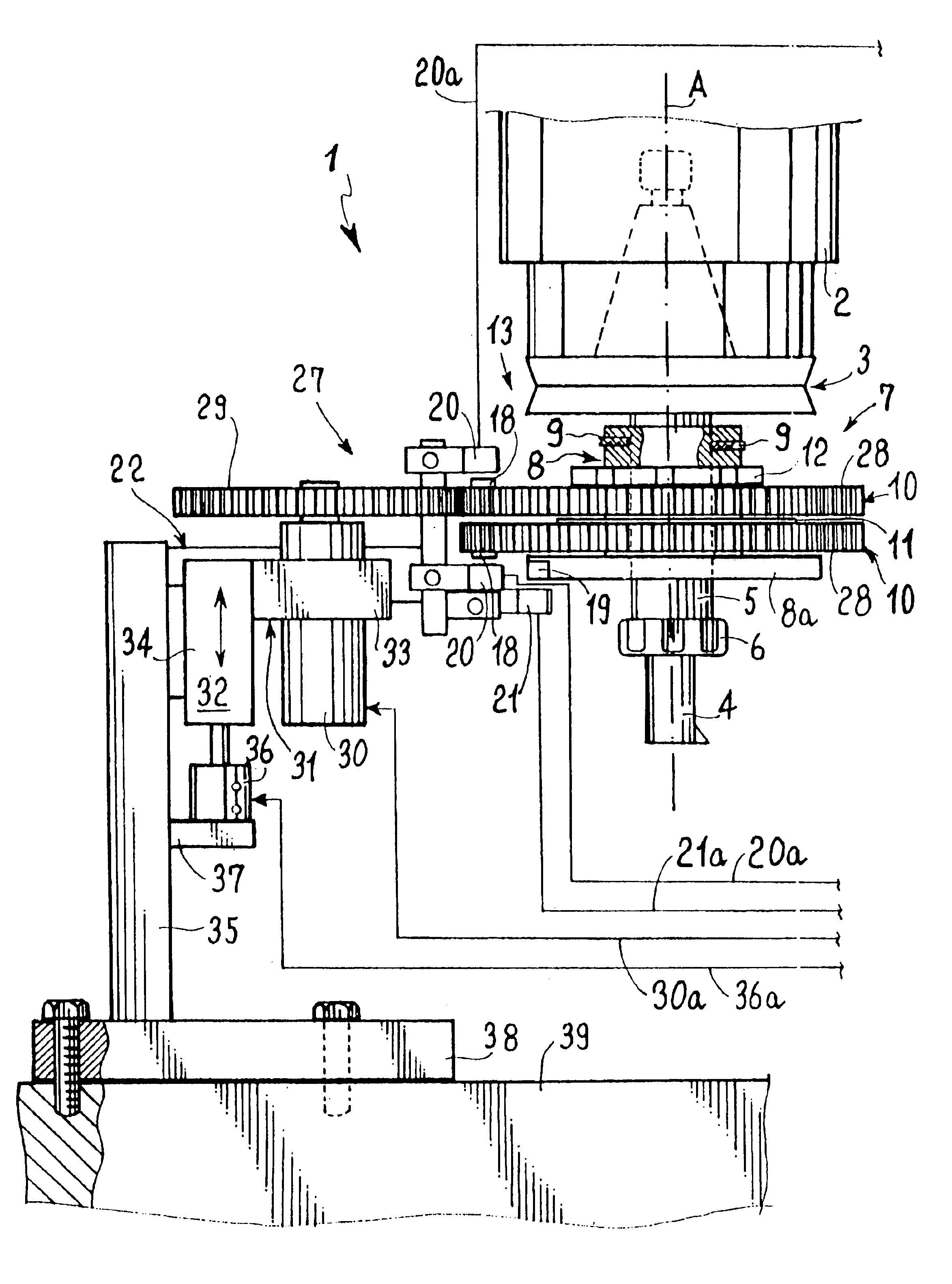 Balancing apparatus for rotating bodies, in particular tool-carriers with tools rotating at high speed