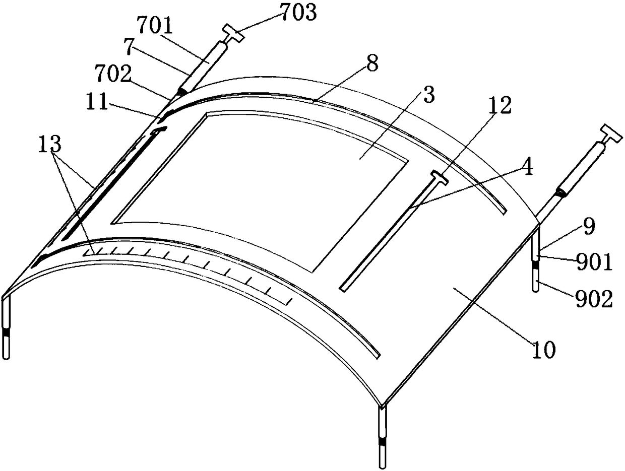 An ultrasonic fixation frame for ultrasound-guided cervical nerve block and vascular puncture