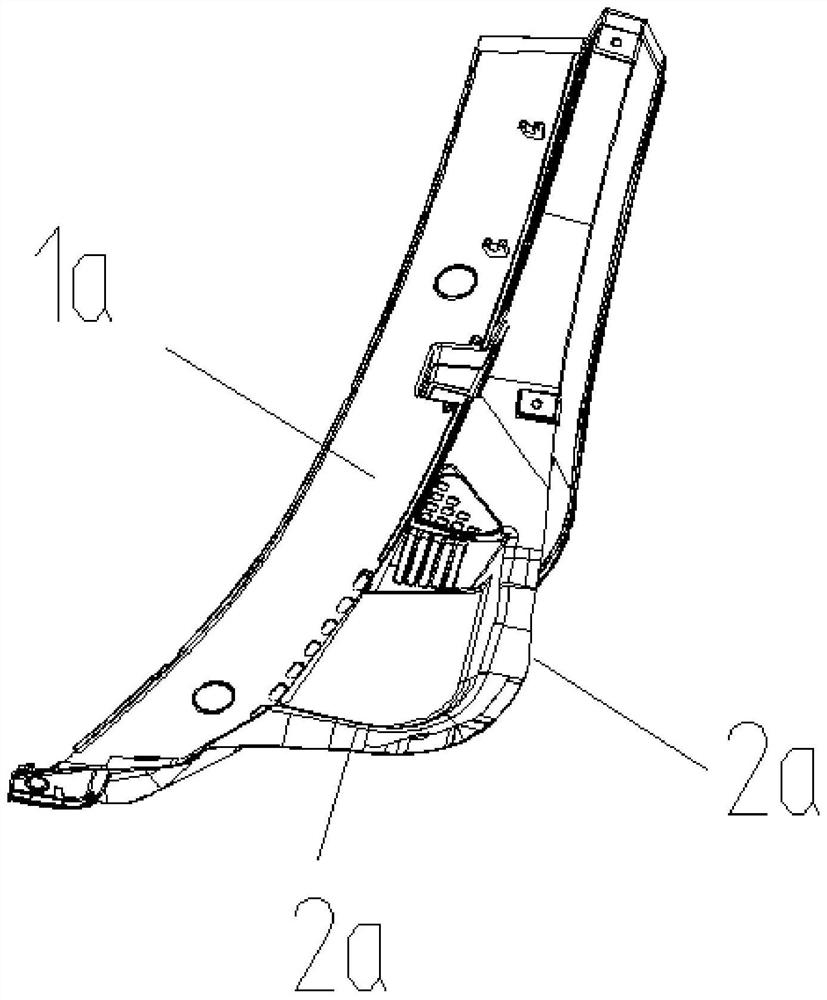 A two-color injection mold