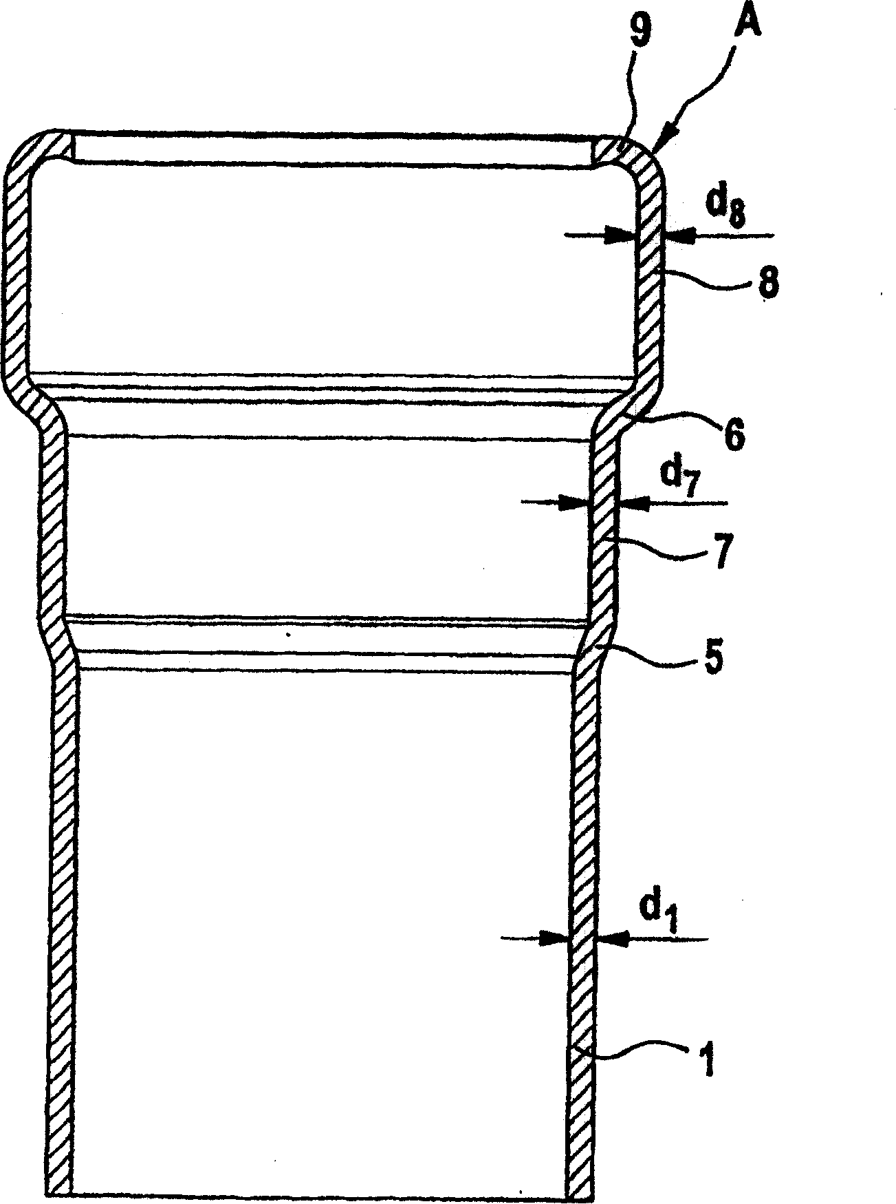 Method for producing a coupling on a pipe and device for producing said coupling