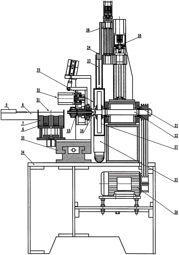 Two-way type armature shaft automatic polishing device