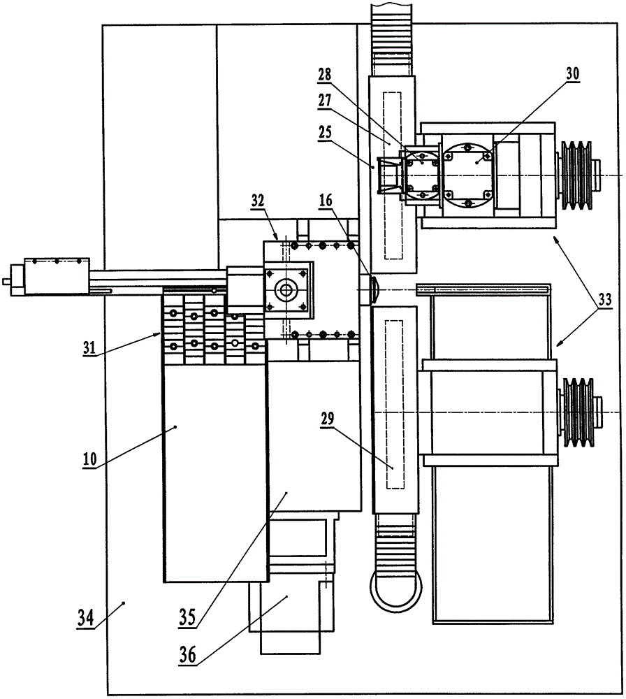 Two-way type armature shaft automatic polishing device