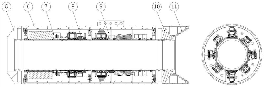 Double-layer contact type heat-conducting high-power power supply pressure-bearing shell for large water depth