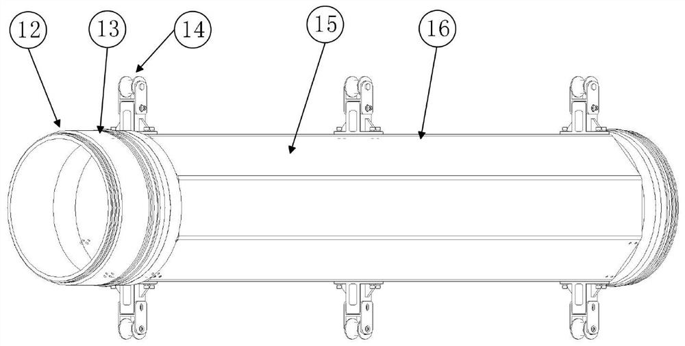 Double-layer contact type heat-conducting high-power power supply pressure-bearing shell for large water depth