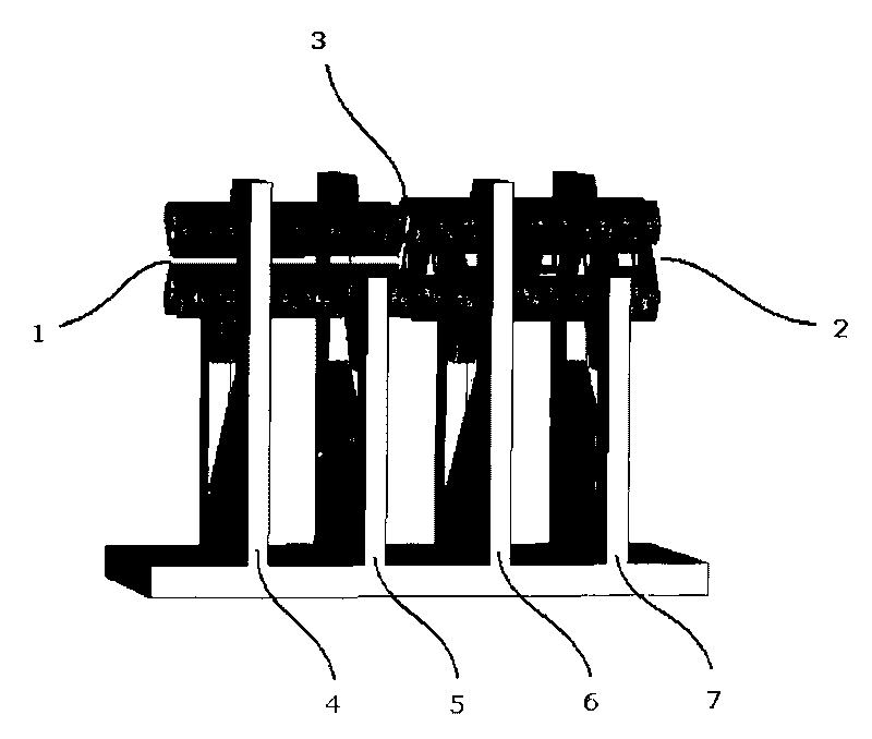 Combined accelerating structure