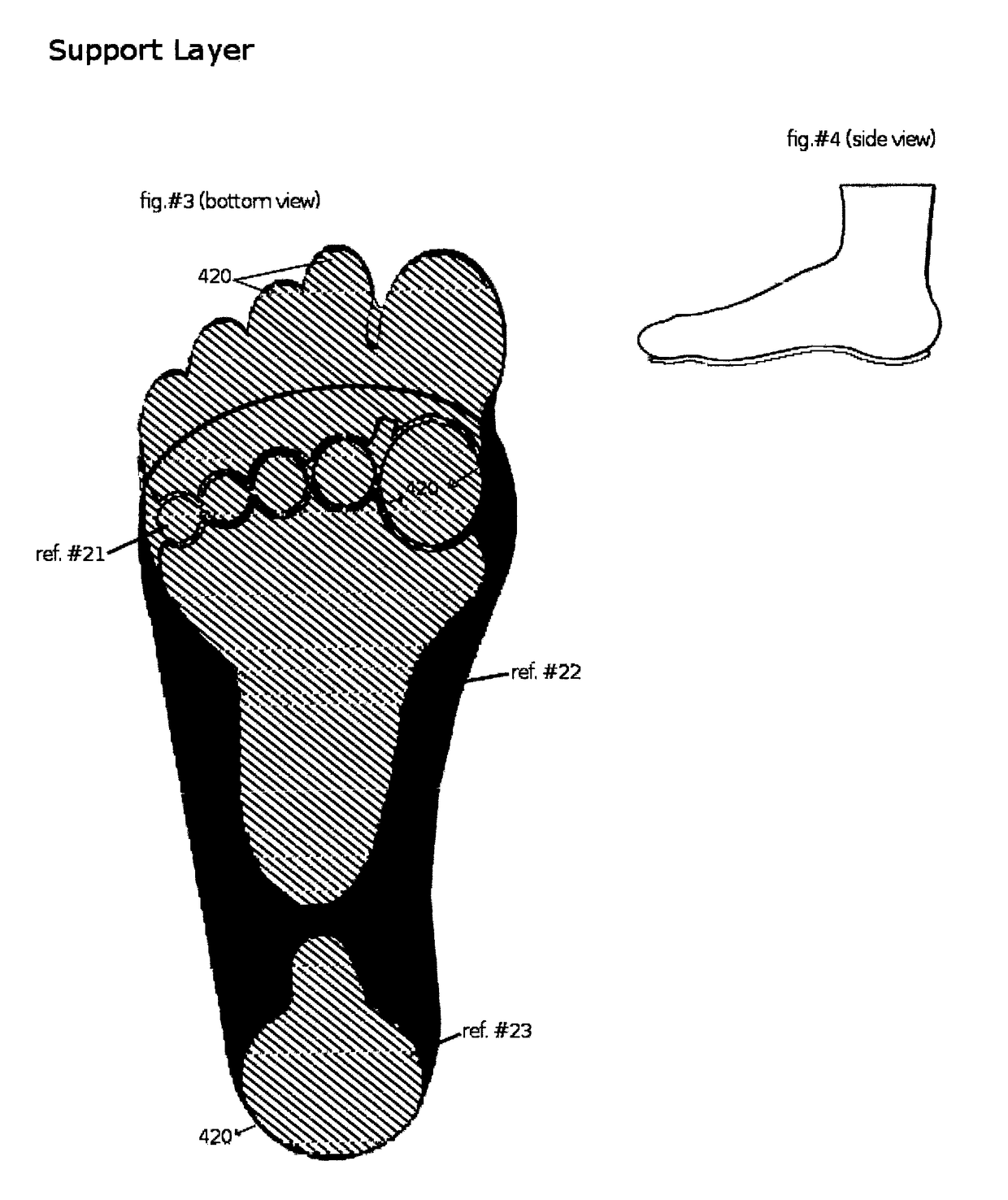 Hosiery with foot cushions
