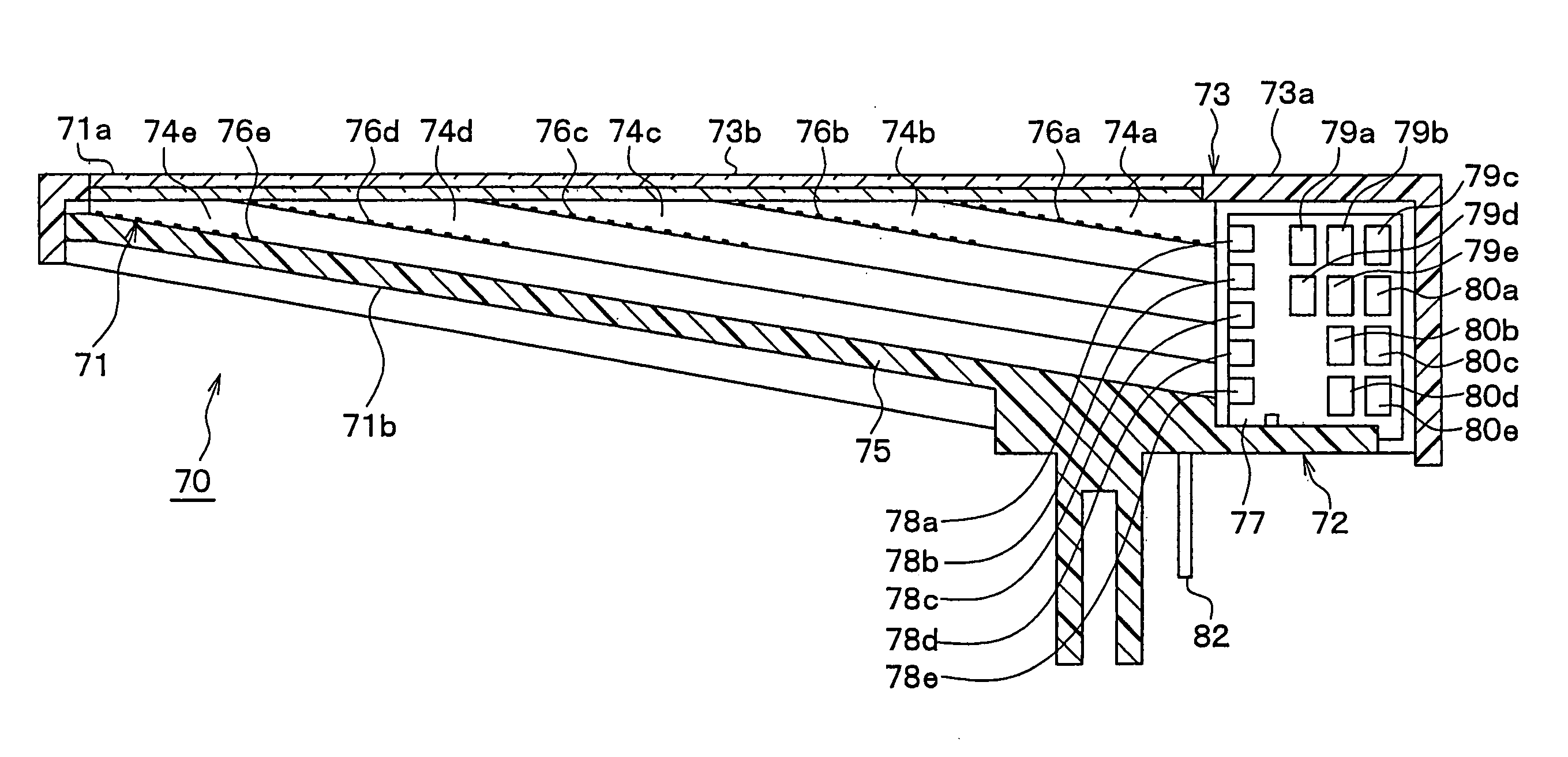 Displaying instrument and luminous pointer