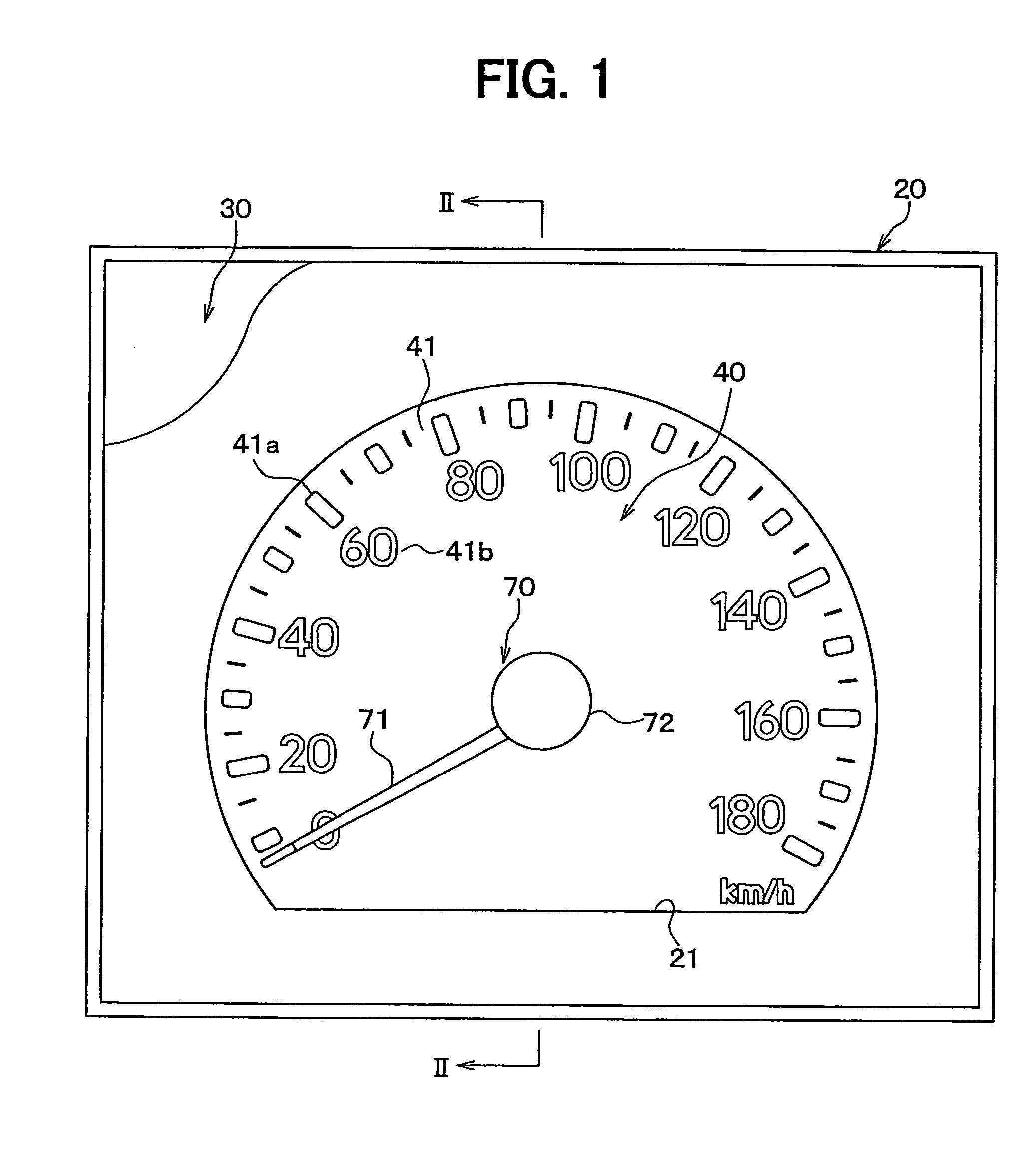Displaying instrument and luminous pointer
