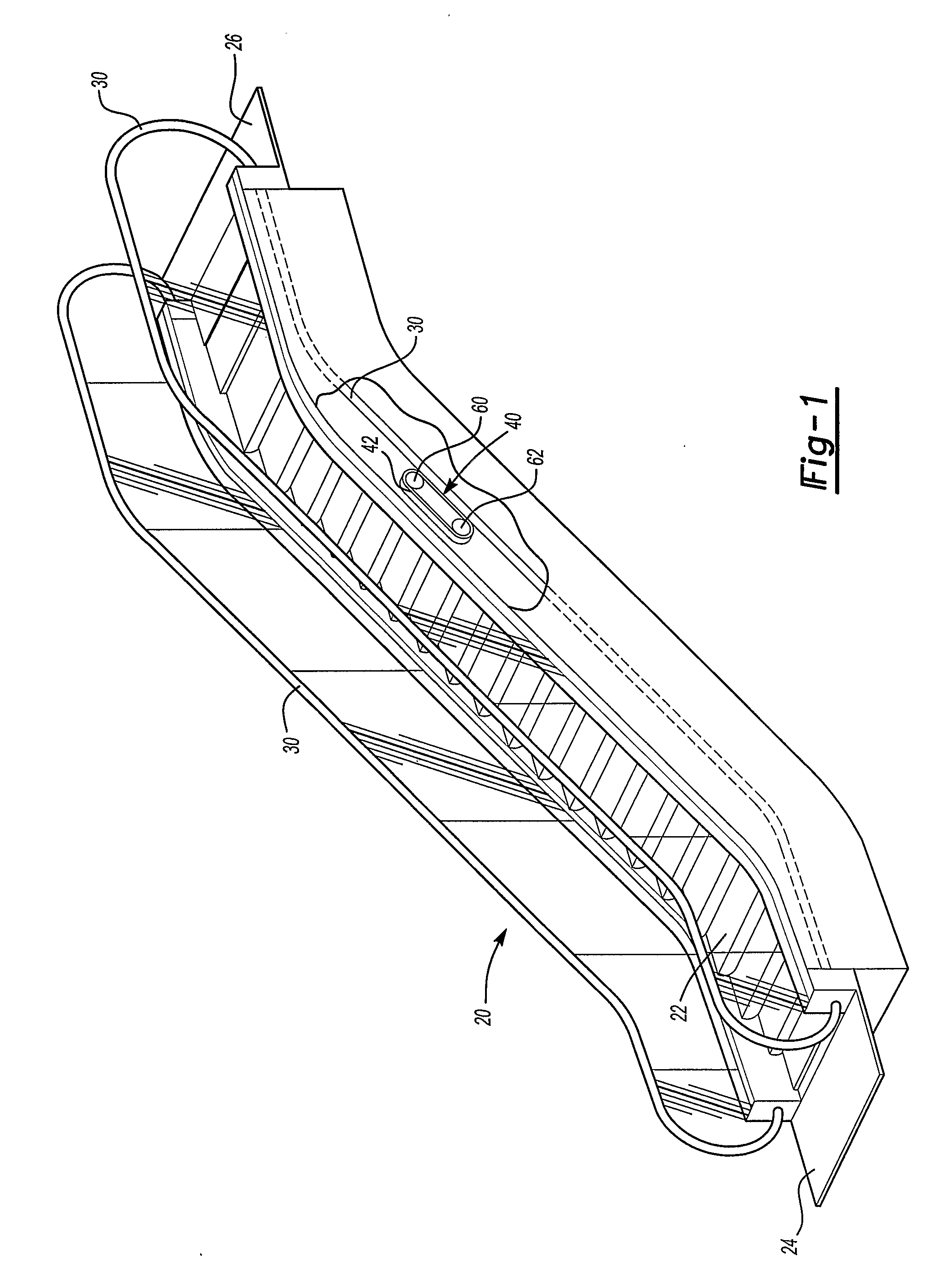 Positive linear handrail drive with toothed belt