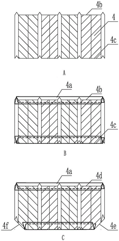Ribbed steel mesh hollow for cast-in-situ hollow floor slab