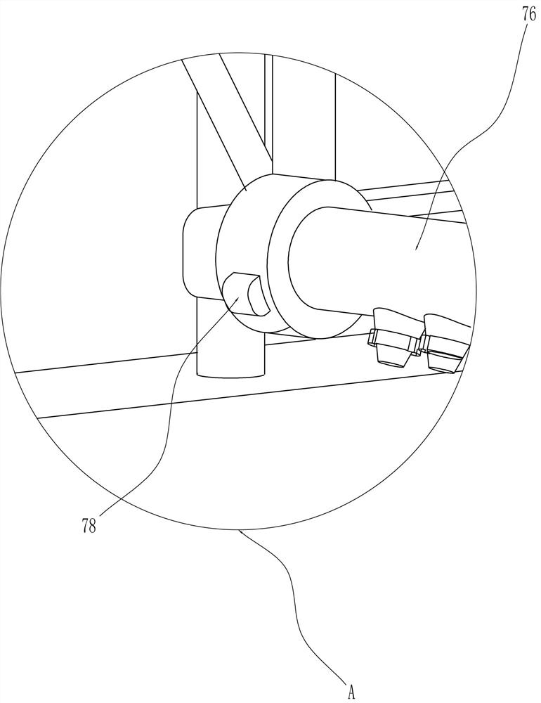 A pickaxe automatic painting equipment