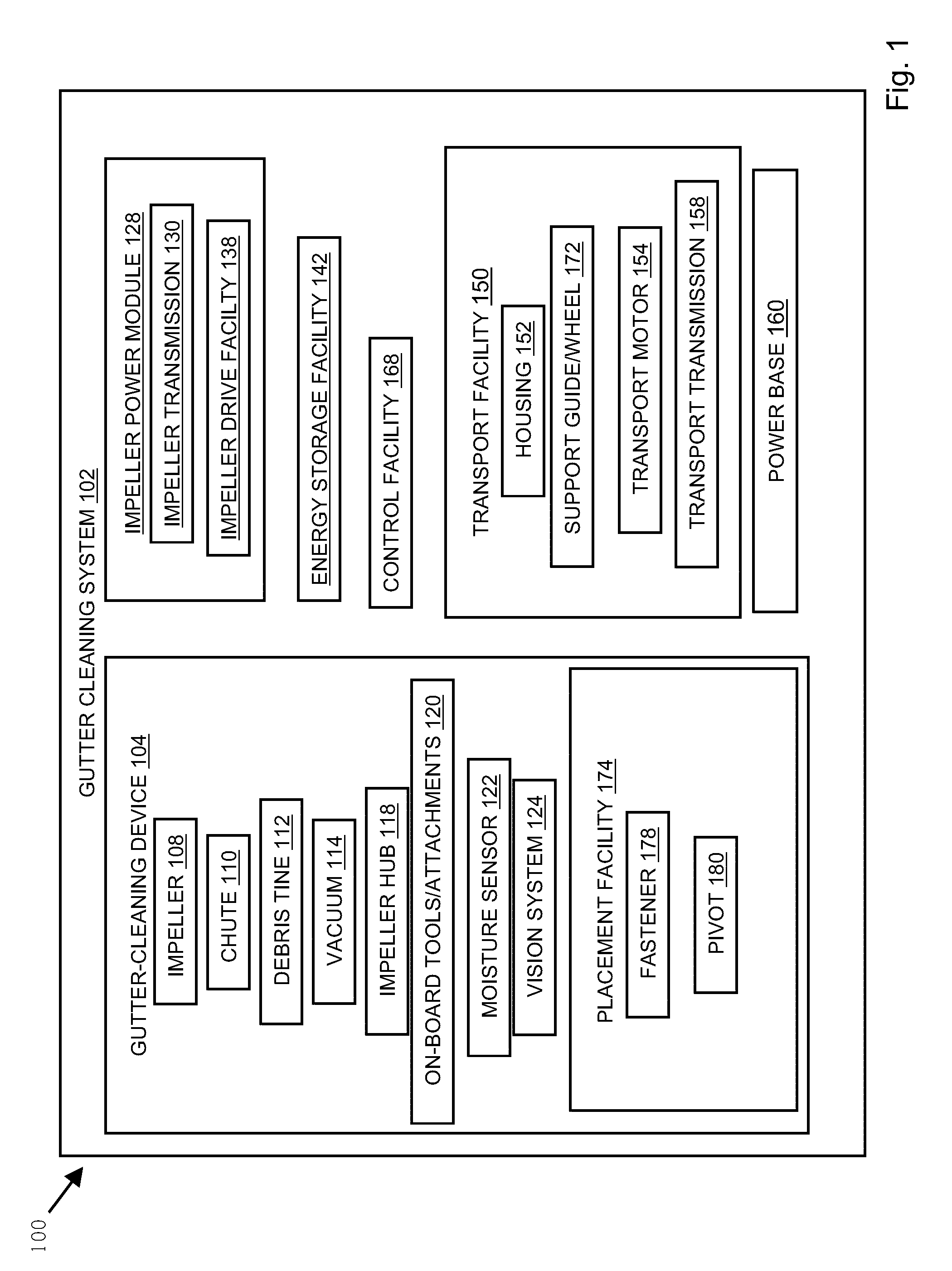 Systems and methods of a gutter cleaning system