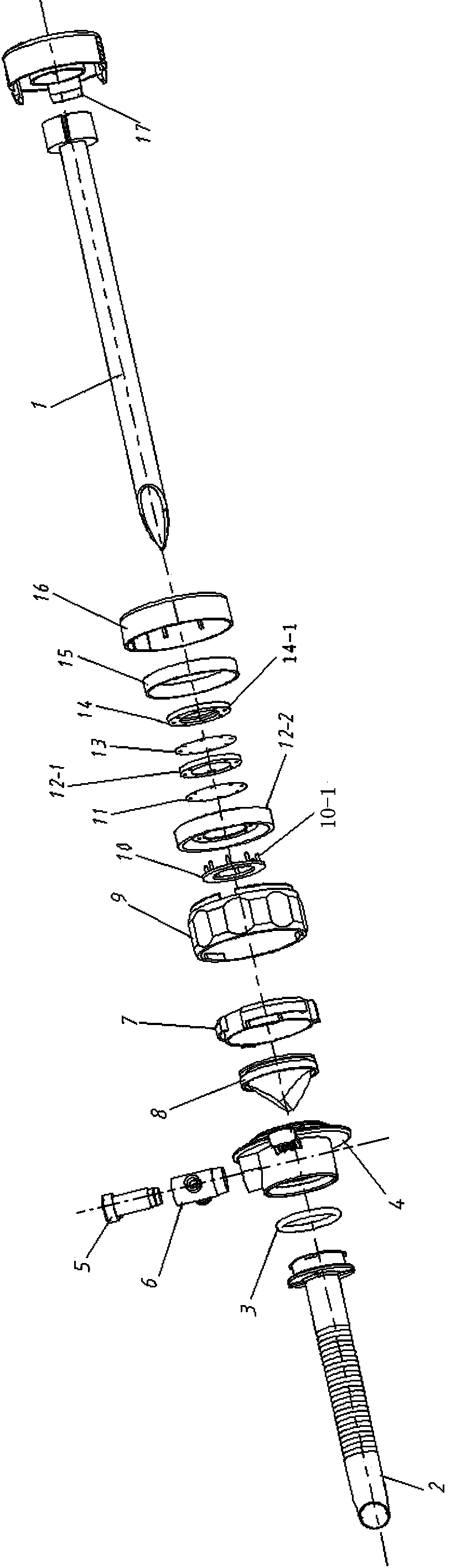 Sealing device of minimally invasive disposable puncture apparatus