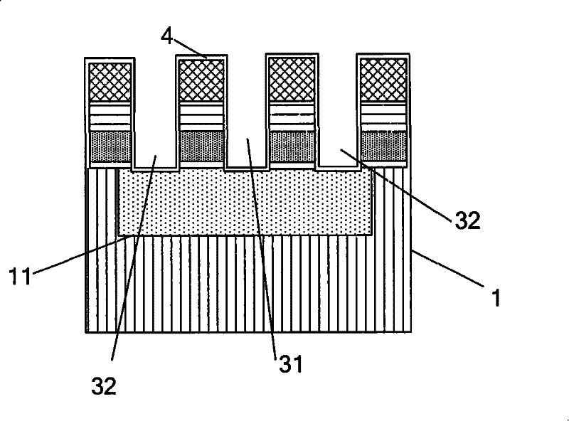 Ion doping method of memory cell in dram
