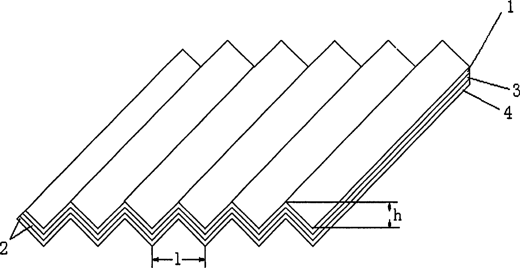 Air filtering material and its preparation method