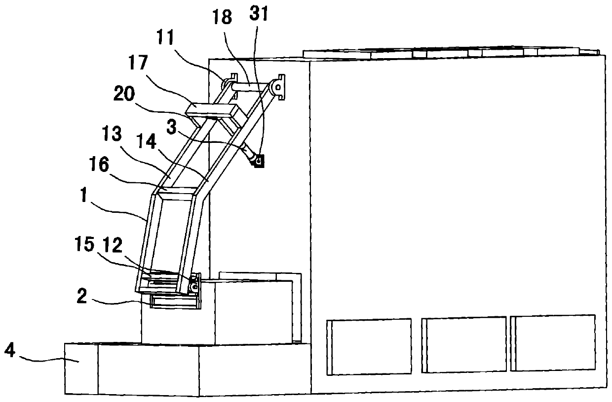 Bundle bale propelling device for biomass bale fuel boiler