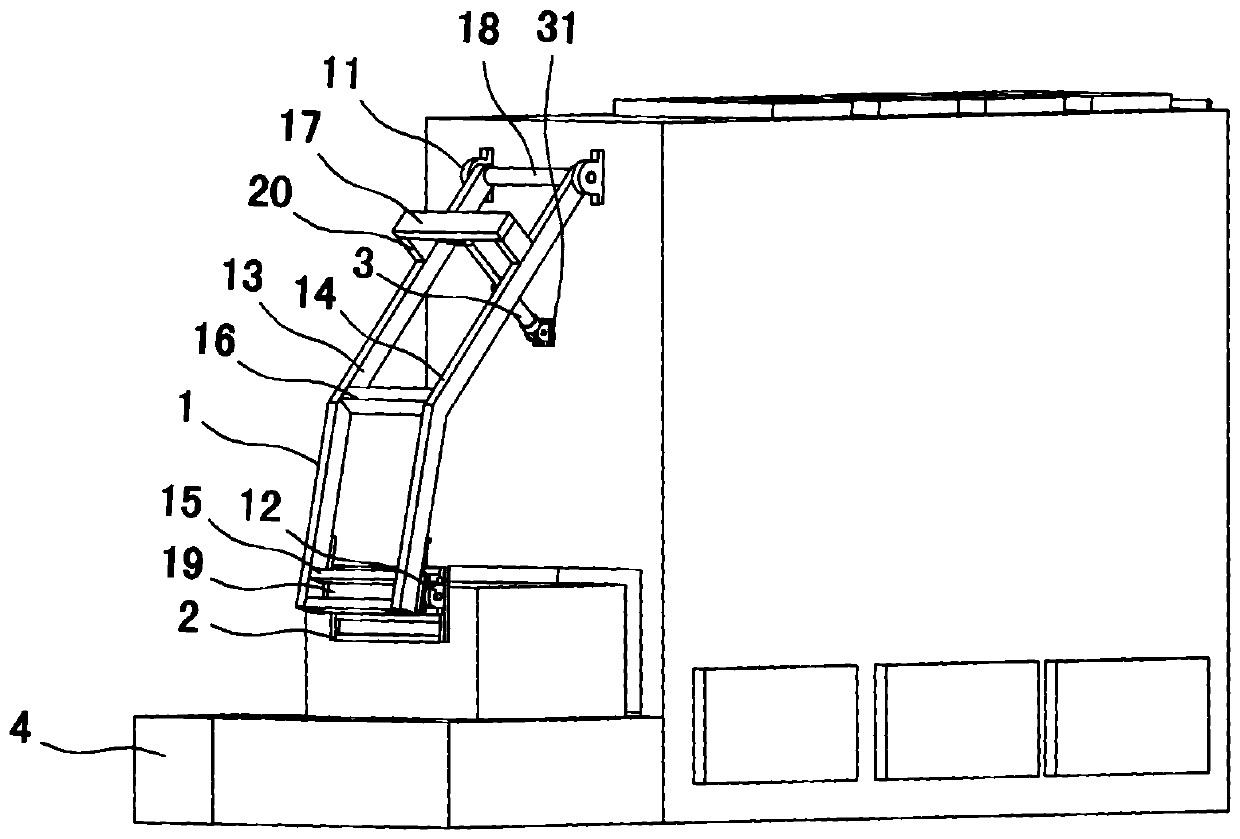 Bundle bale propelling device for biomass bale fuel boiler