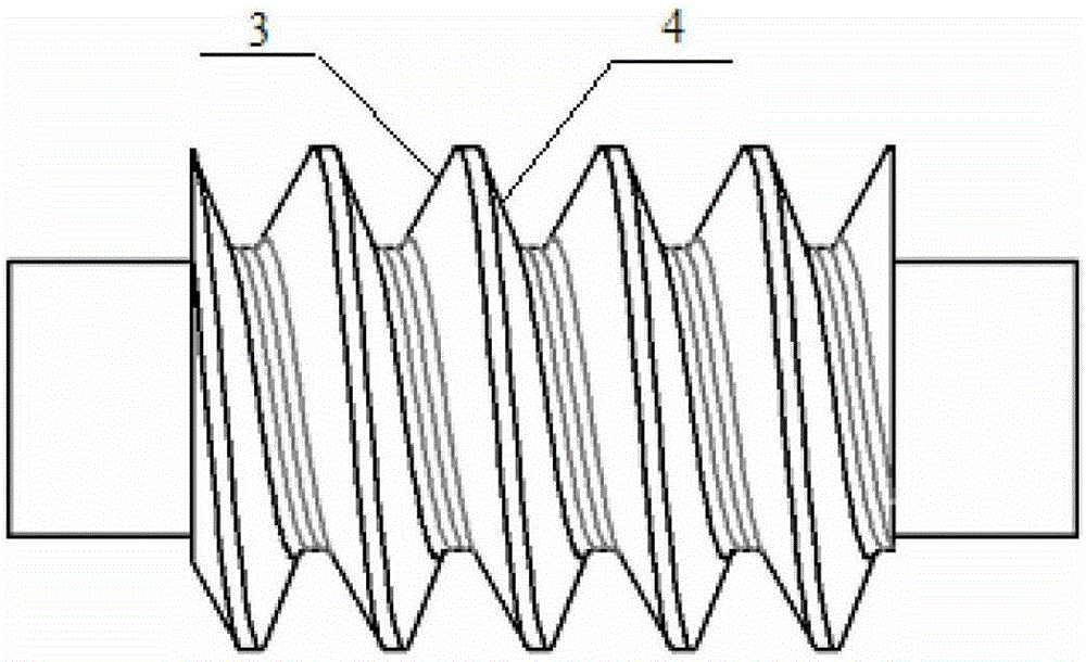 An asymmetrical involute worm gear pair