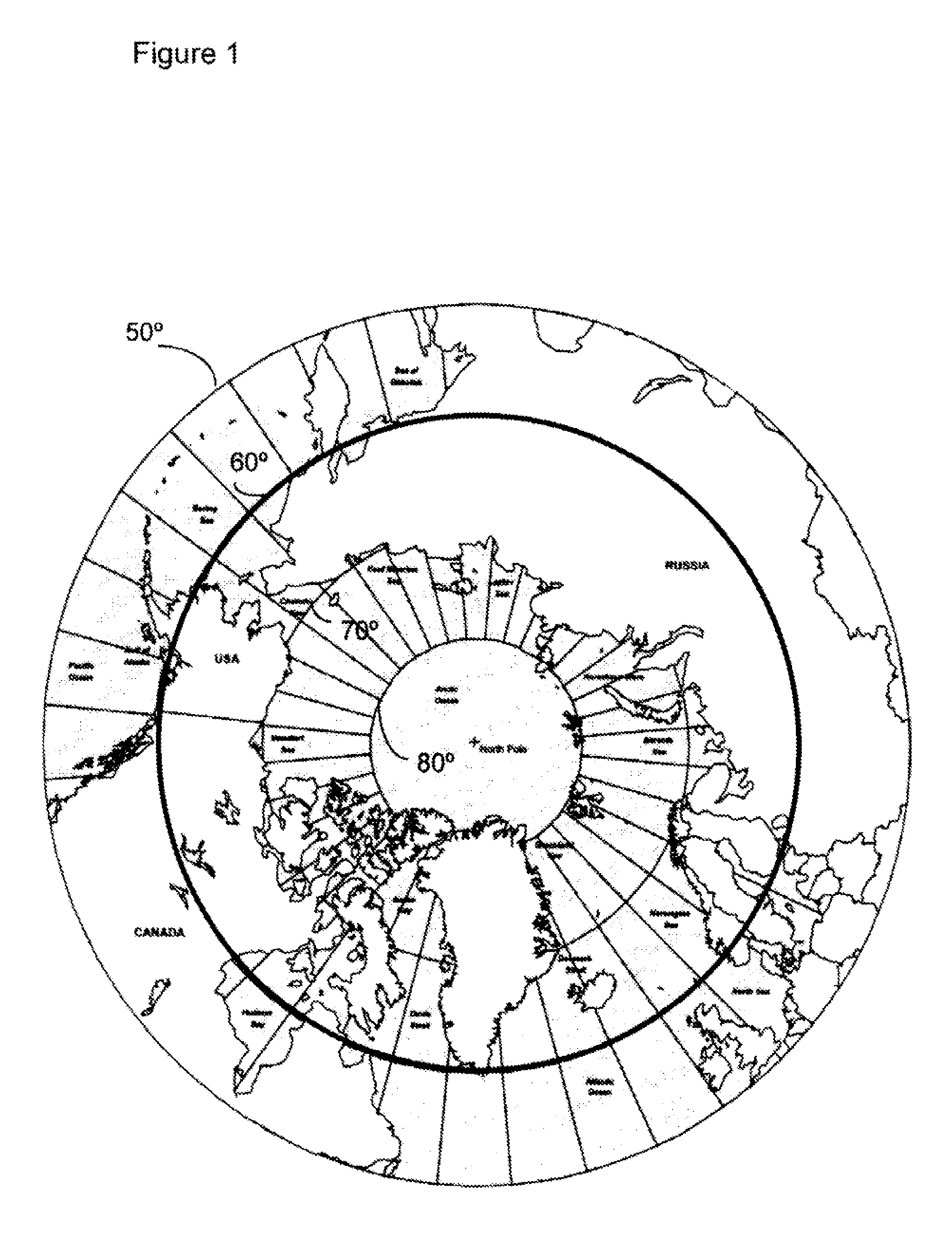 Satellite system and method for circumpolar latitudes