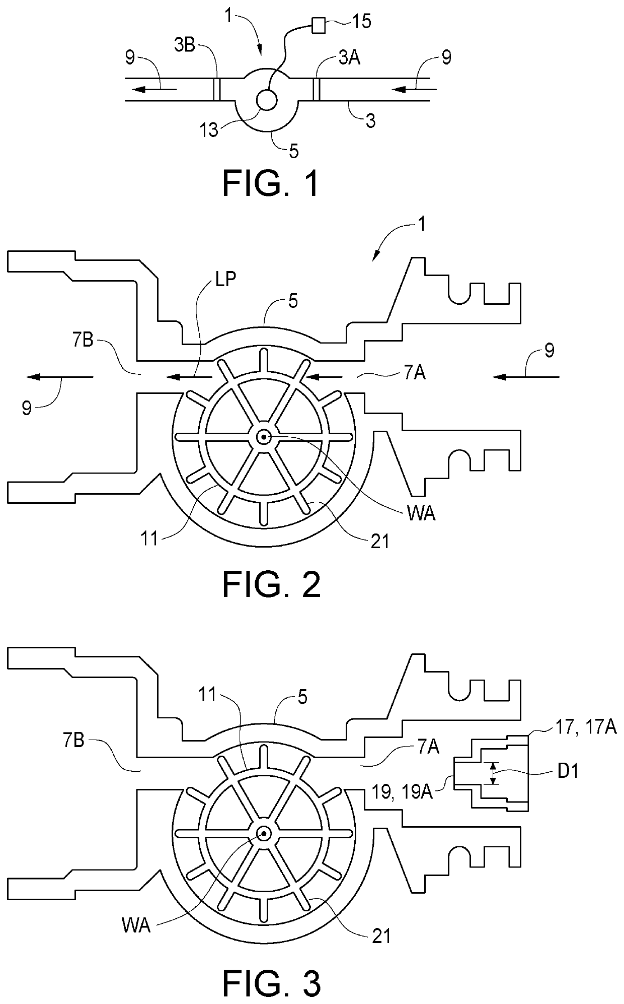 Liquid flow sensor with adjustable operational range