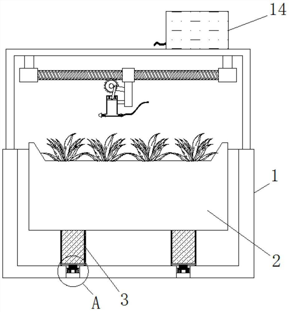 Automatic flower watering device based on capacitive sensing principle