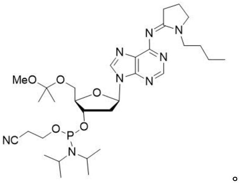 Phosphoramidite nucleoside derivative as well as synthesis method, application and kit thereof