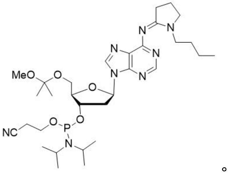 Phosphoramidite nucleoside derivative as well as synthesis method, application and kit thereof