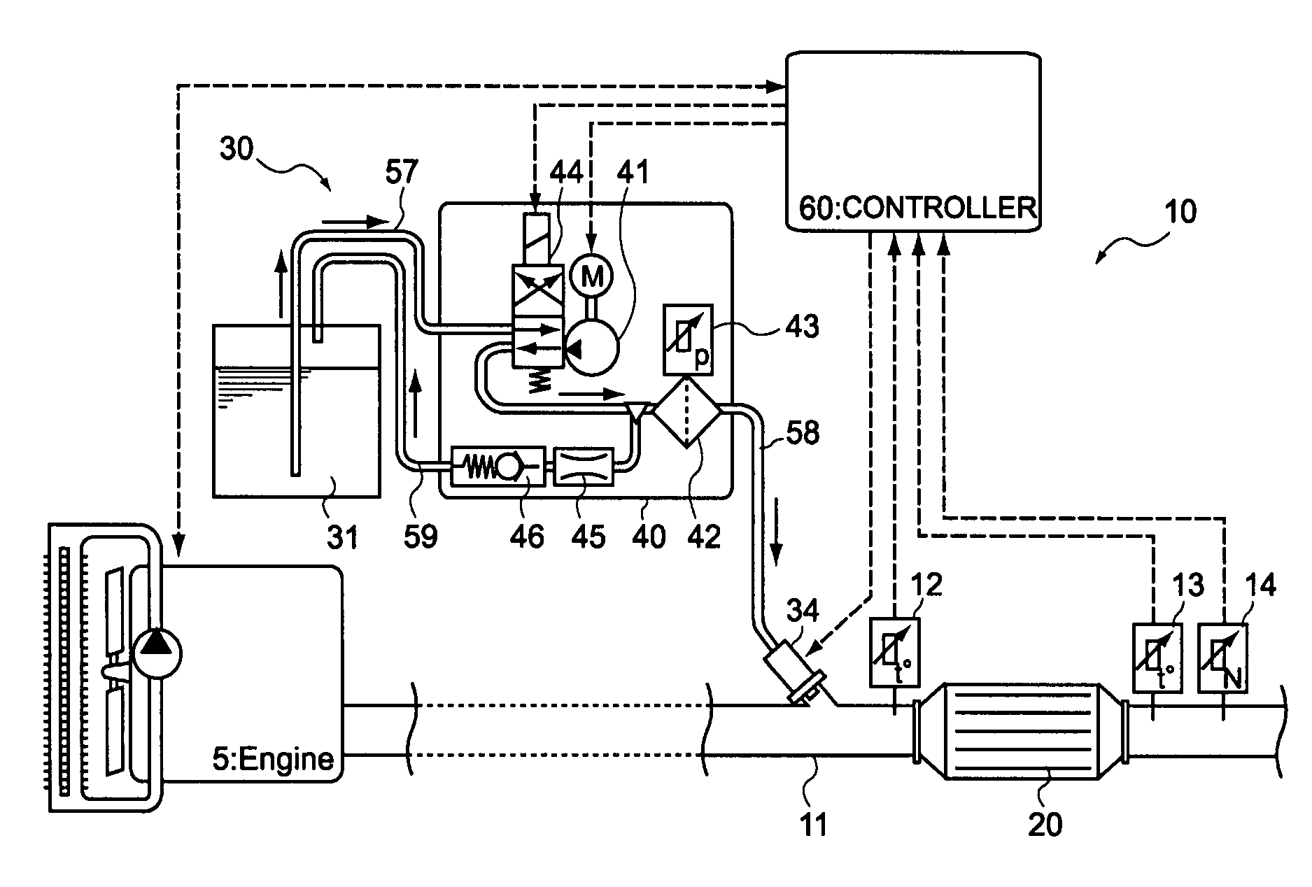 Reducing agent injection valve abnormality detection device and abnormality detection method, and internal combustion engine exhaust gas purification system