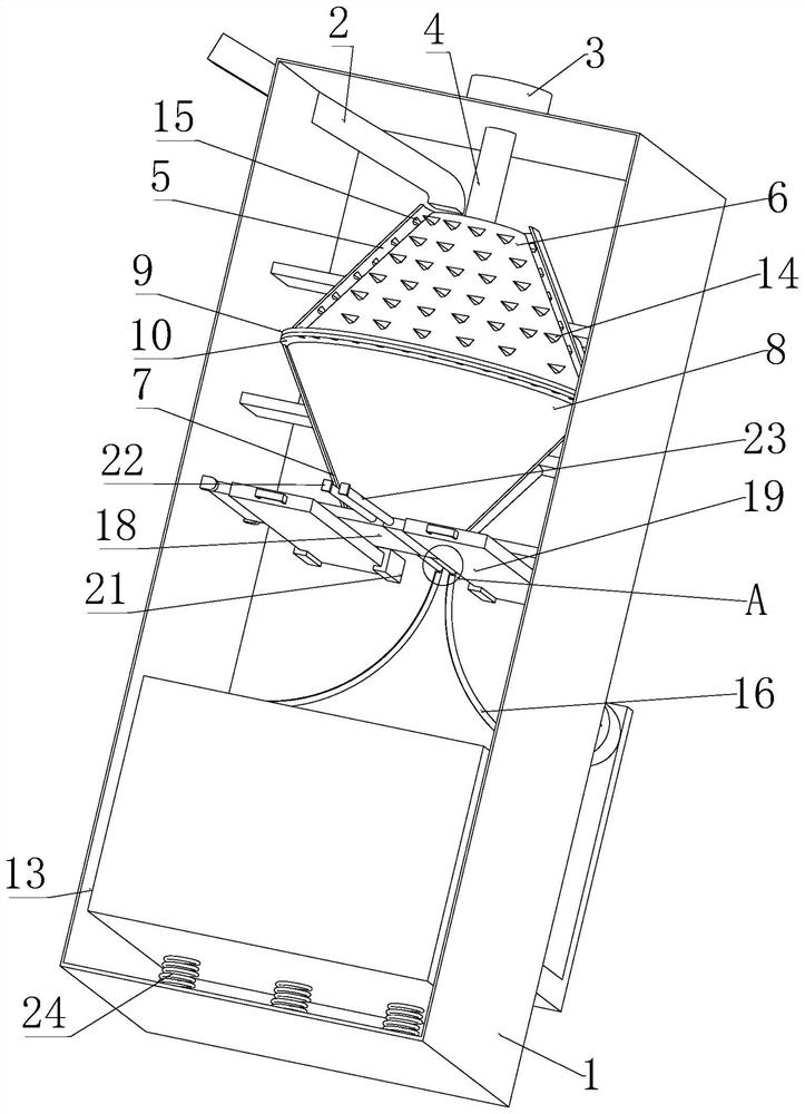 Metal powder grinding device