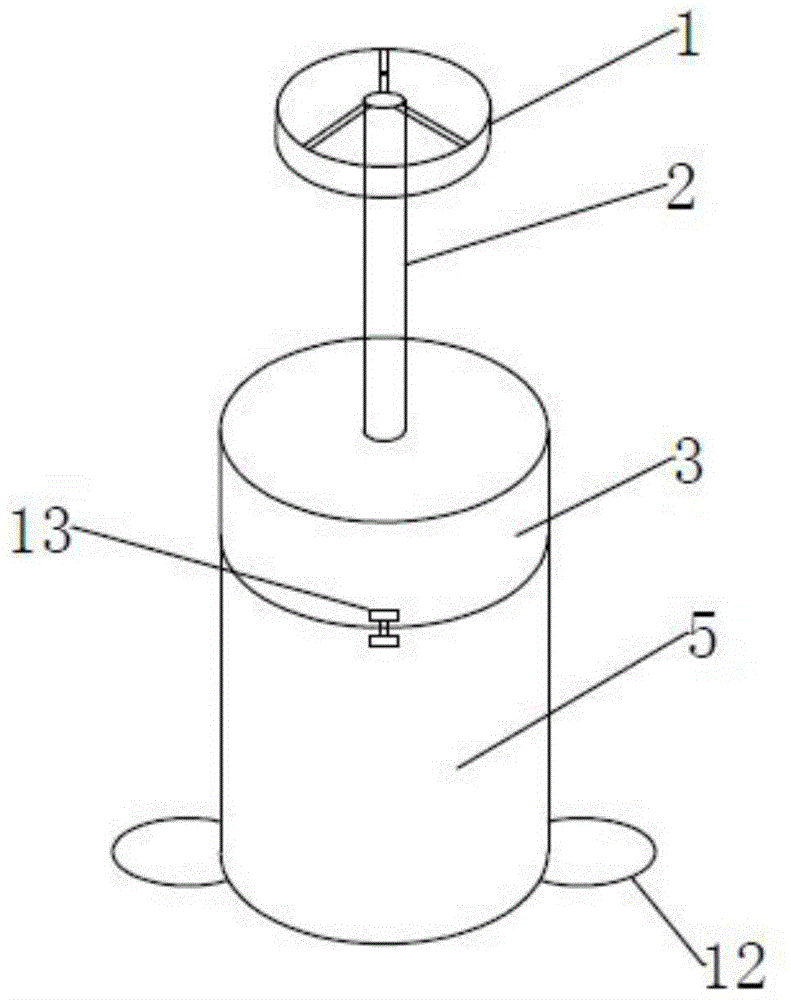 Thread propelling type manual clothes dewatering barrel