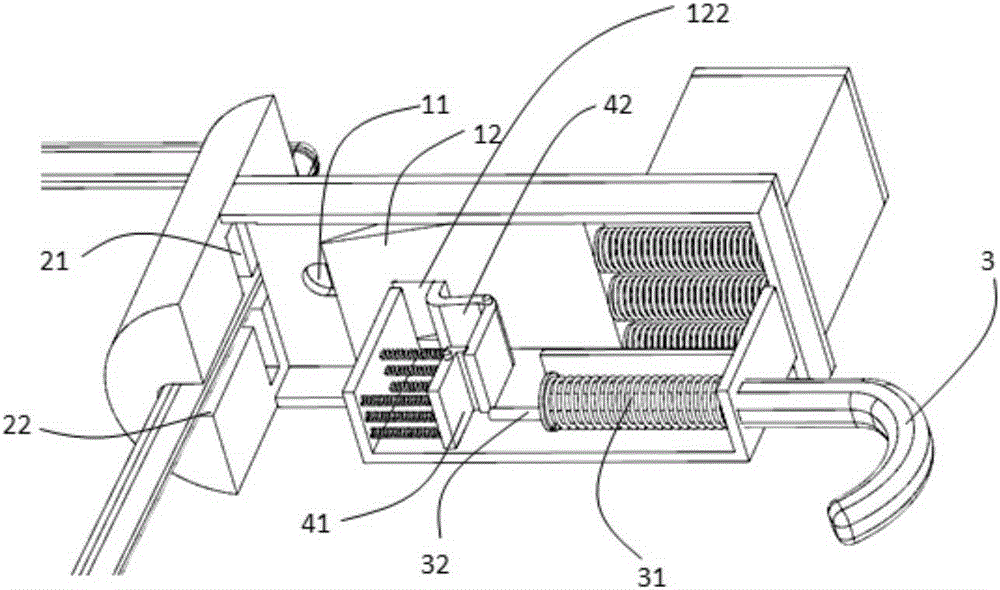 A striker type cable cutting mechanism and its application method