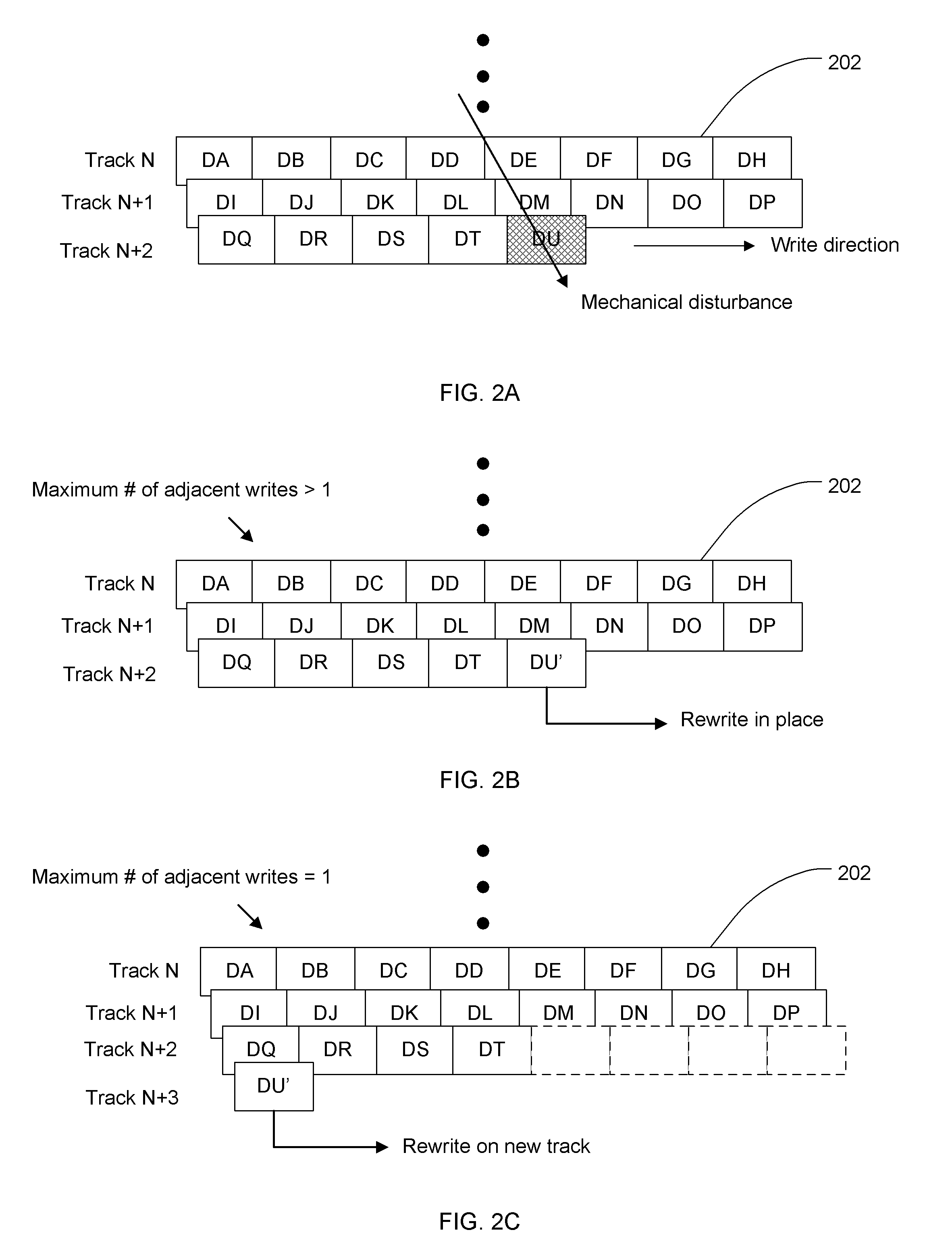 Directional write retry for shingled disk drive application