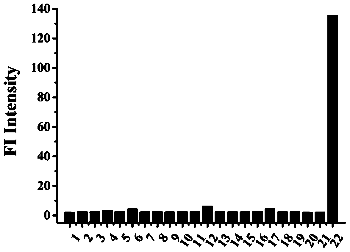 A carbon monoxide fluorescent probe and its preparation method and application