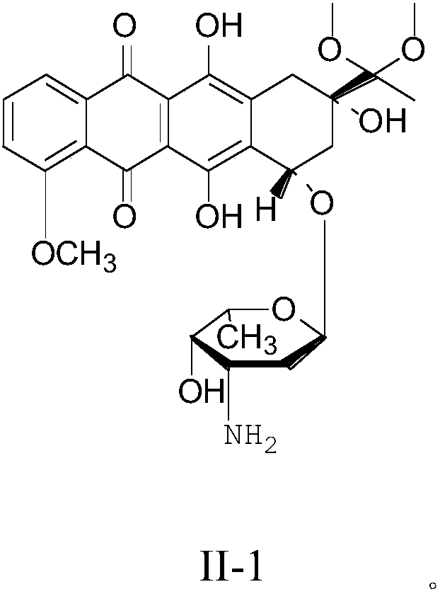 A kind of epirubicin hydrochloride intermediate compound