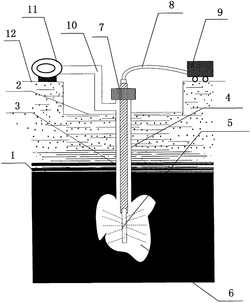High-pressure hydraulic tunneling, pressure releasing and protrusion removing method for upper drainage roadway