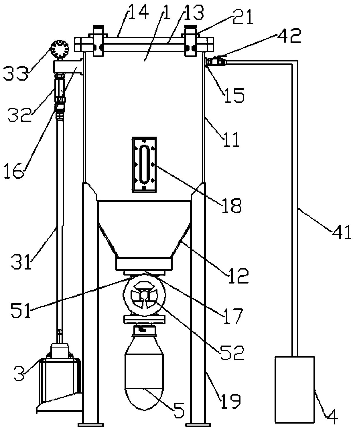 Metal powder vacuum storage device