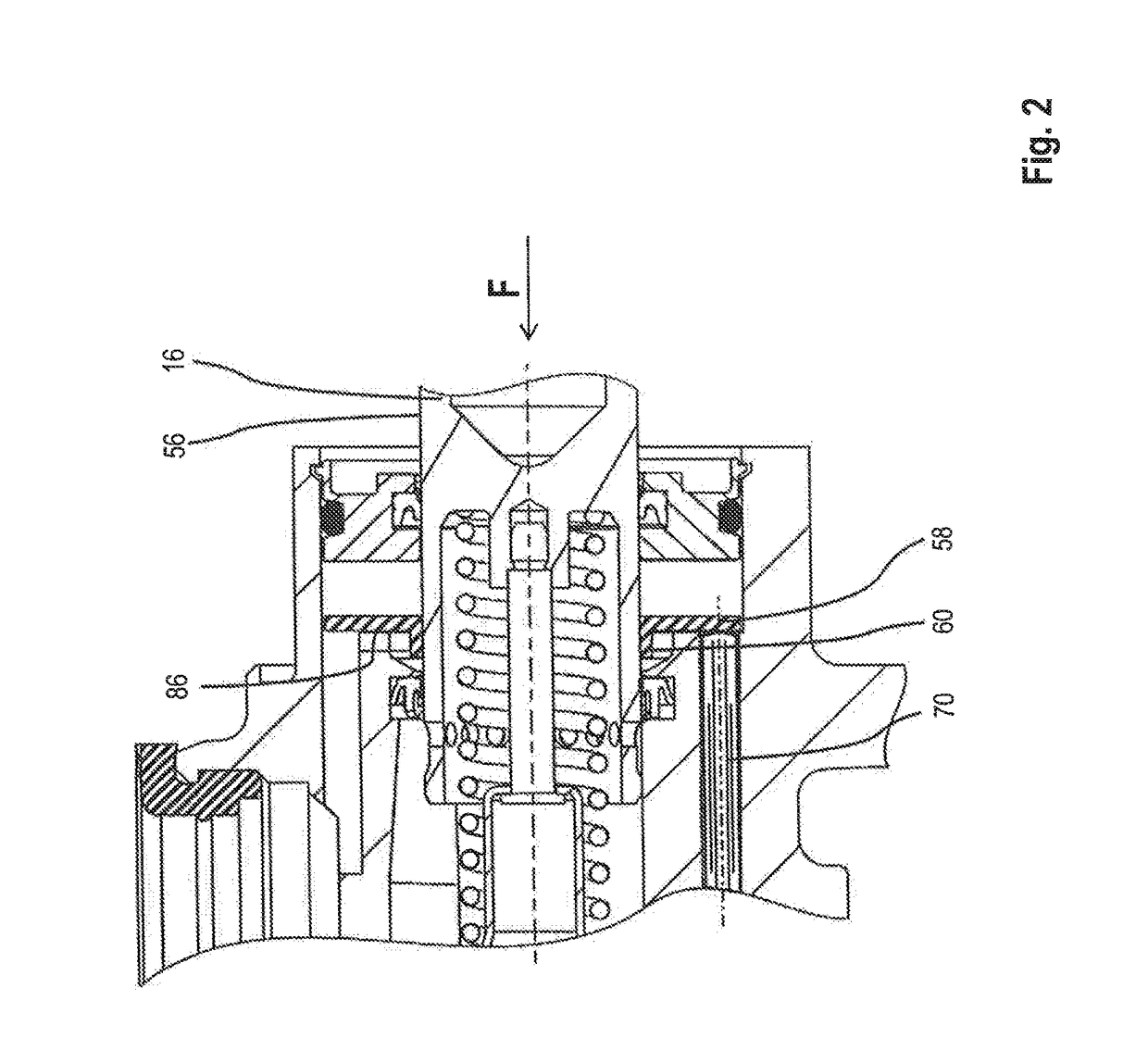 Master brake cylinder arrangement with actuation detection for a motor vehicle brake system