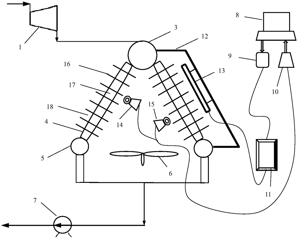 Air cooling condenser ash accumulation state monitoring and cleaning control system based on convolutional neural network and image recognition and regulation and control method of system