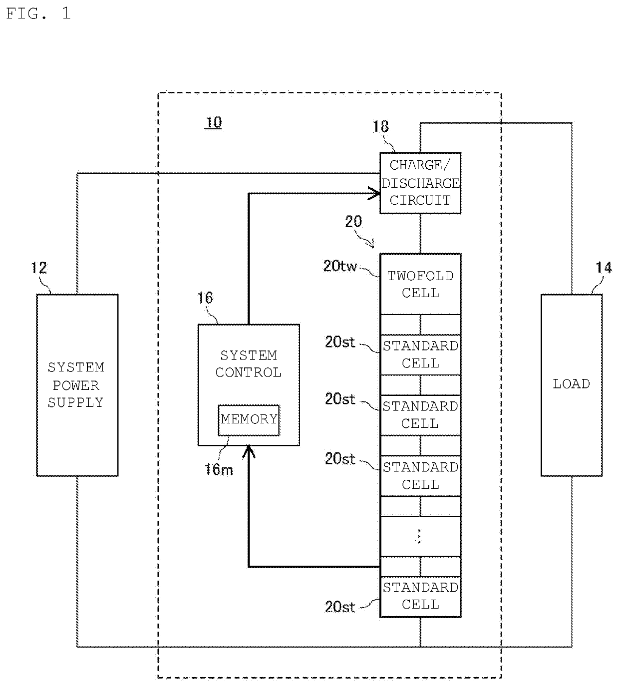 Assembled battery circuit, capacitance coefficient detection method, and capacitance coefficient detection program