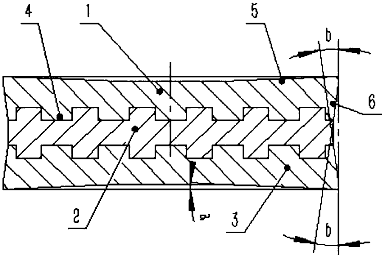 Bidirectional cutting edge polycrystalline diamond compact for high-frequency rotation vibration rock cutting