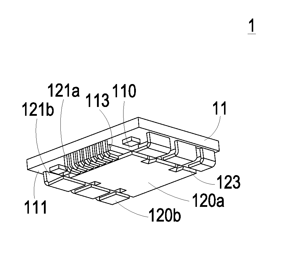 Power module with lead component and manufacturing method thereof