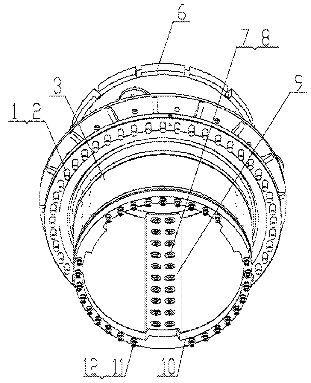 Detachable combined-type drive key for rotary drilling rig power head