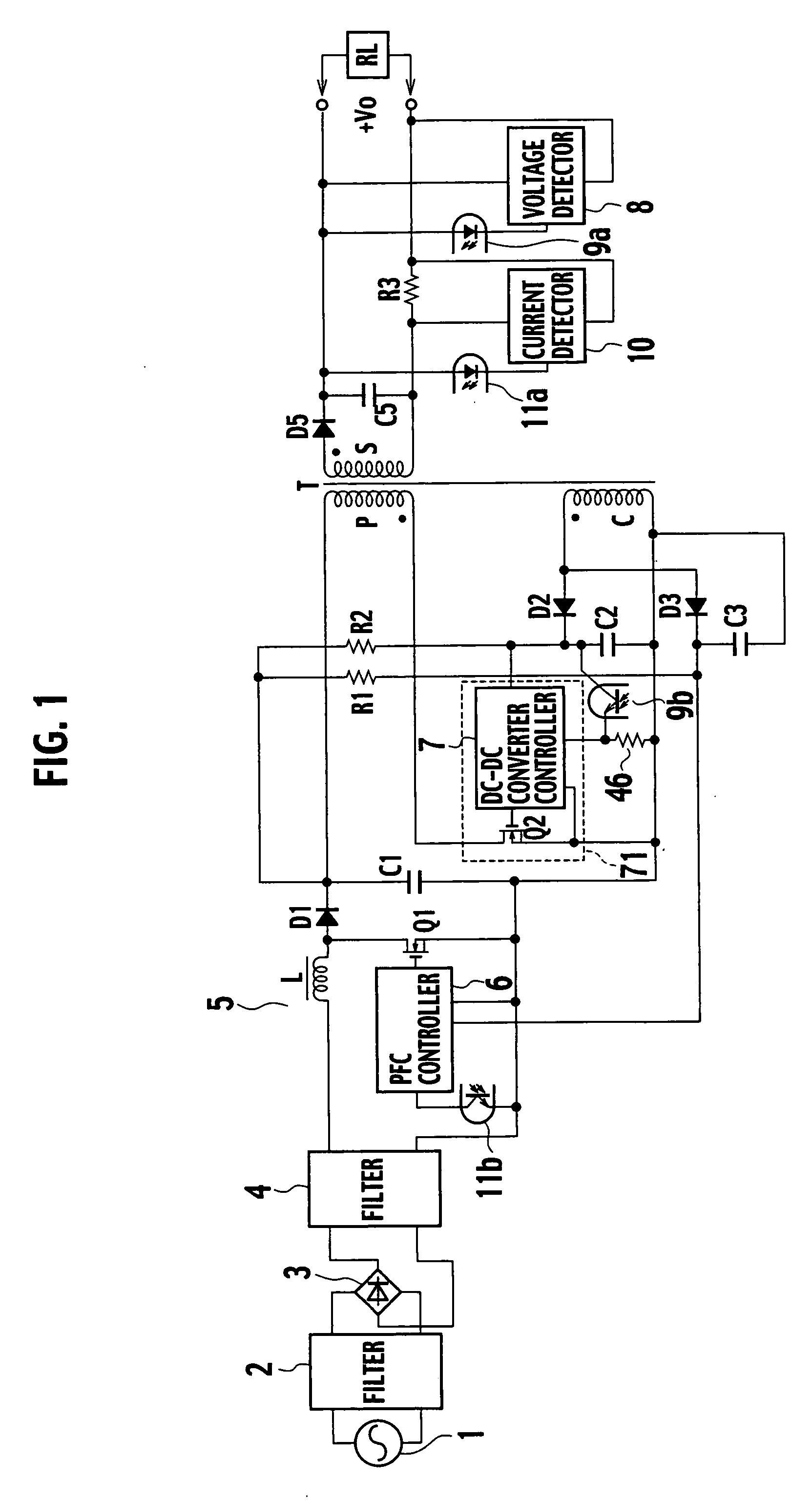Switching power source apparatus and power factor corrector