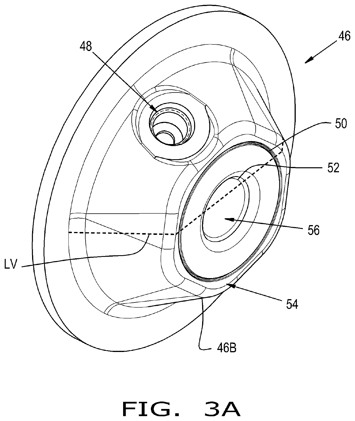 Clear hubcaps with oil range markings