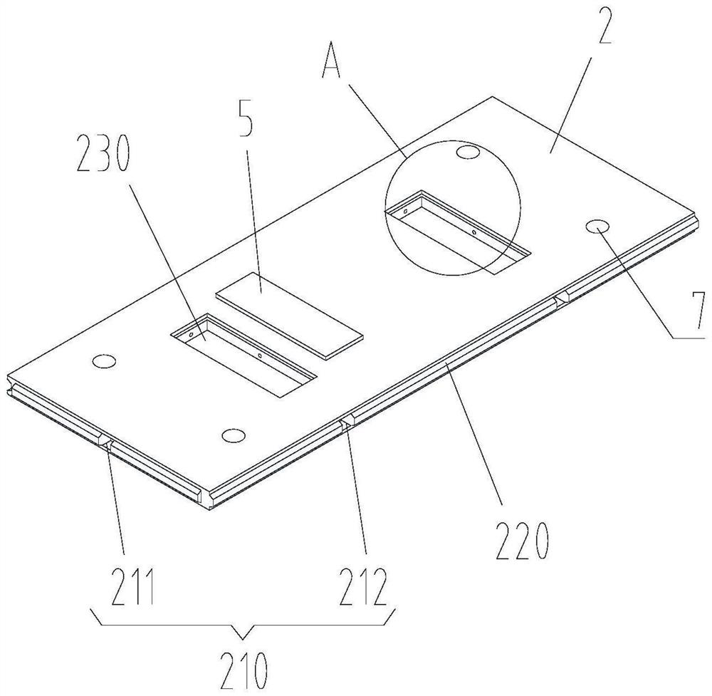 Metal prefabricated pavement slab structure and prefabricated pavement